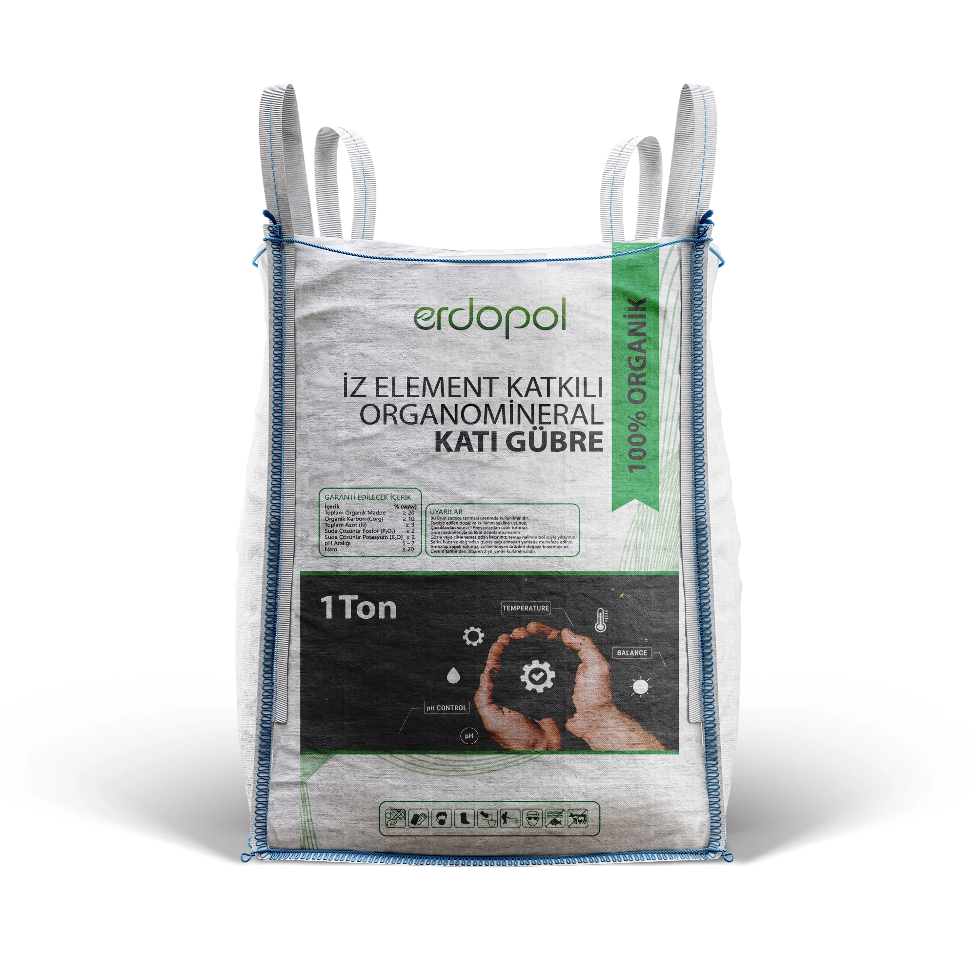 1Ton İz Element Katkılı Katı Organomineral Gübre 1 Ton Katı İz Element Katkılı Gübre - Görsel 1