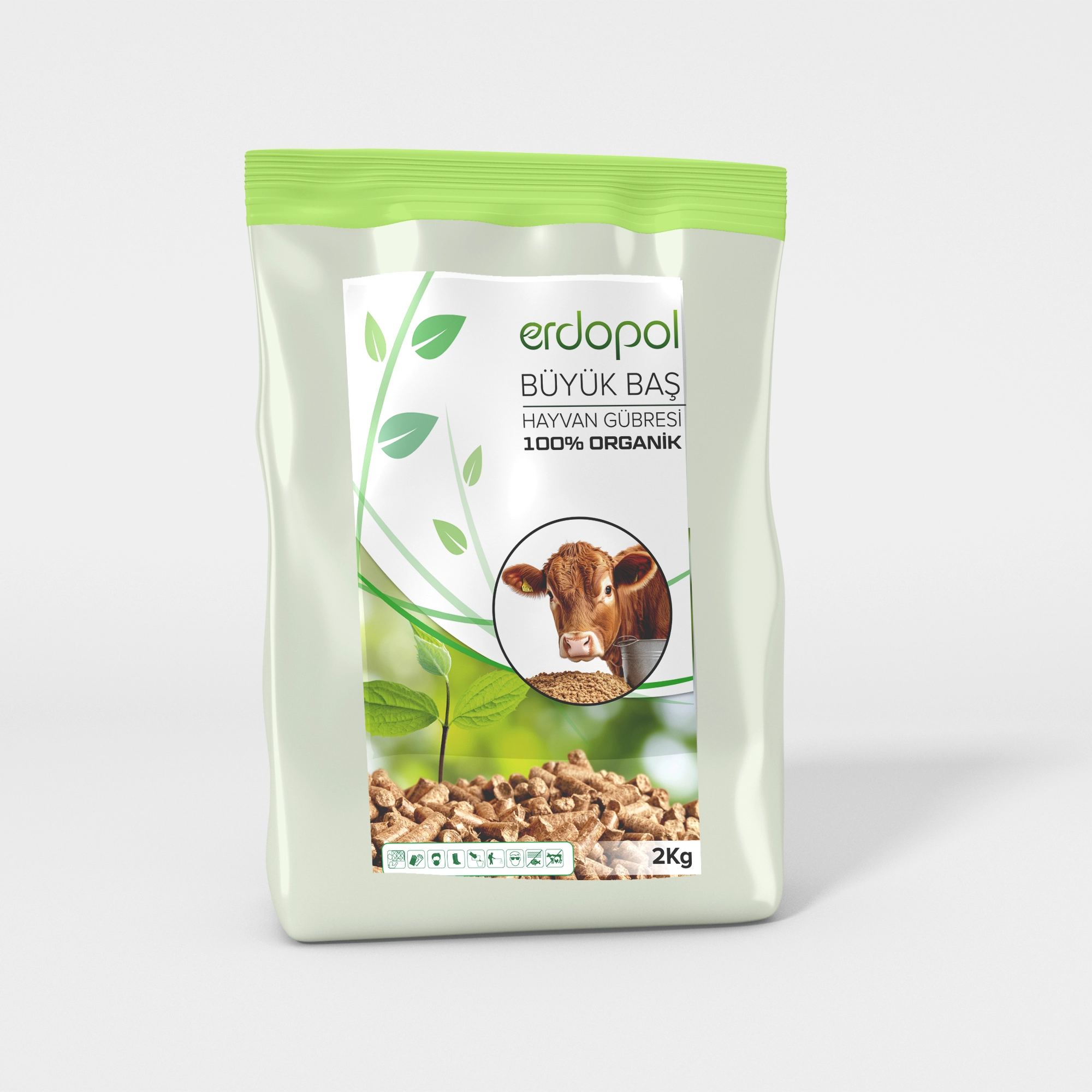 2Kg Büyük Baş Hayvan Gübresi 2 Kg Katı Büyük Baş Hayvan Gübresi - Görsel 1