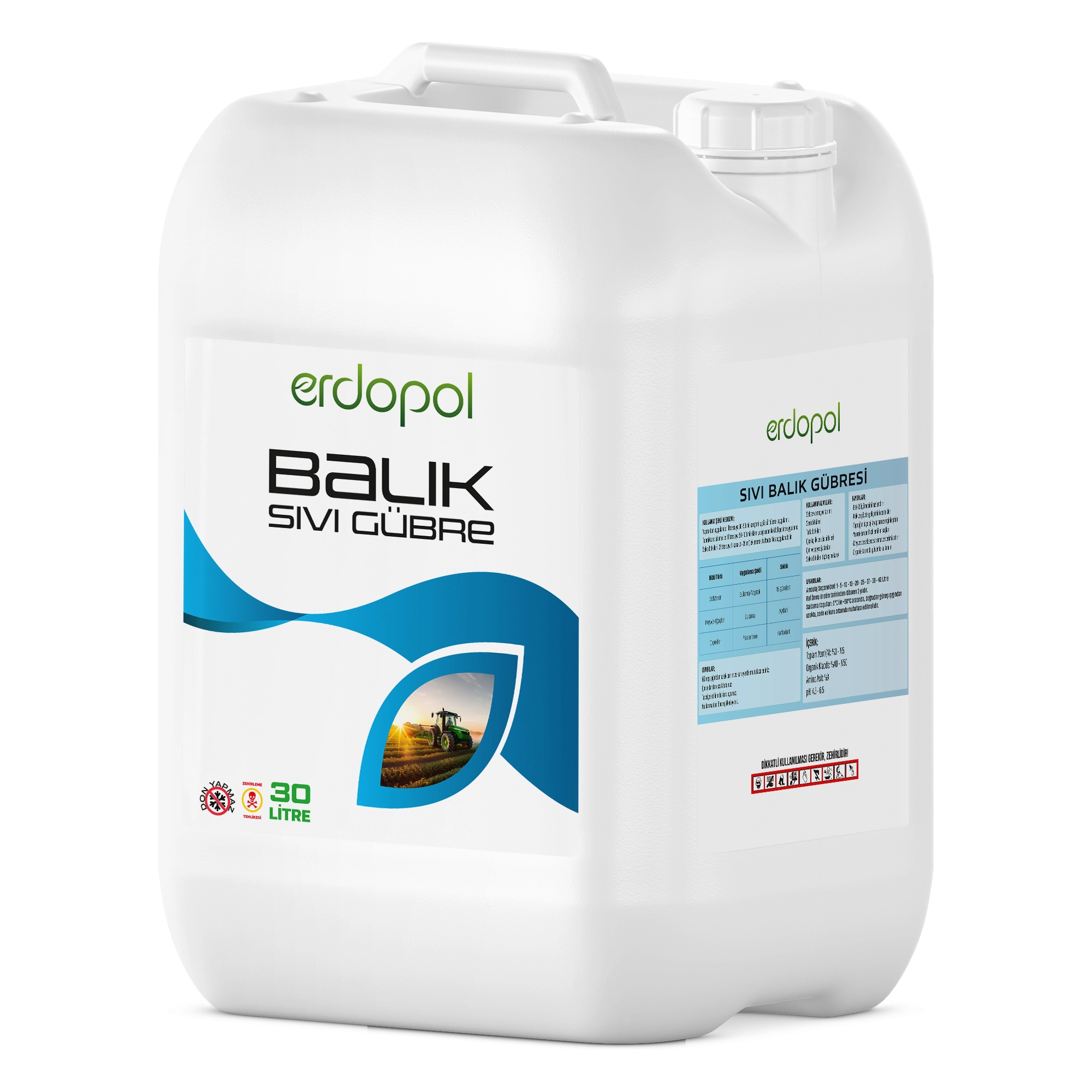 30Lt Sıvı Balık Gübresi Ön 30 Litre Sıvı Balık Gübresi - Görsel 1